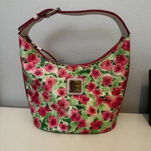Dooney & Bourke Pink Petunia Floral Shoulder bag / Satchel  ~ New without tags